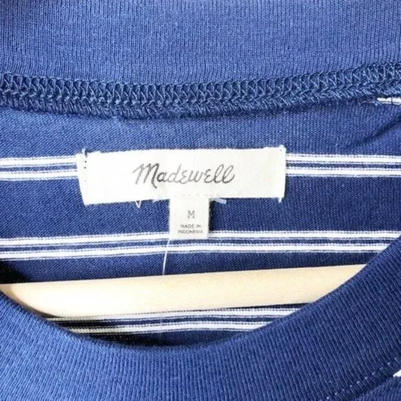 MADEWELL Tina Stripe T-Shirt Dress  - Picture 5 of 9